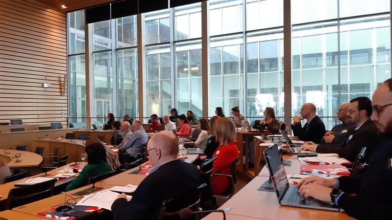 The Provincial council room, located in the Vlaams-Brabant Provincial House, Leuven, Belgium, was the ideal place for the project’s kick off meeting!